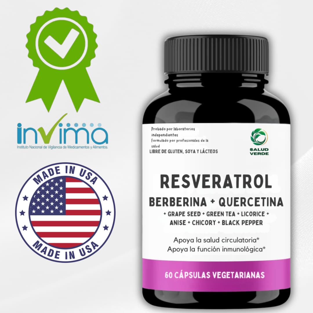 REVESRATROL - 60 Capsulas de Energía (Envío Gratis y Pago Contra Entrega) Tienda CO