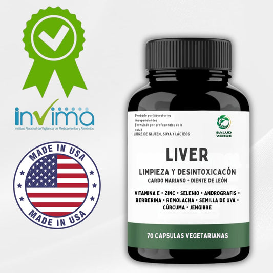 LIVER Vital Detox™ - 70 cápsulas (Envío Gratis + 2 eBooks de REGALO) Tienda CO